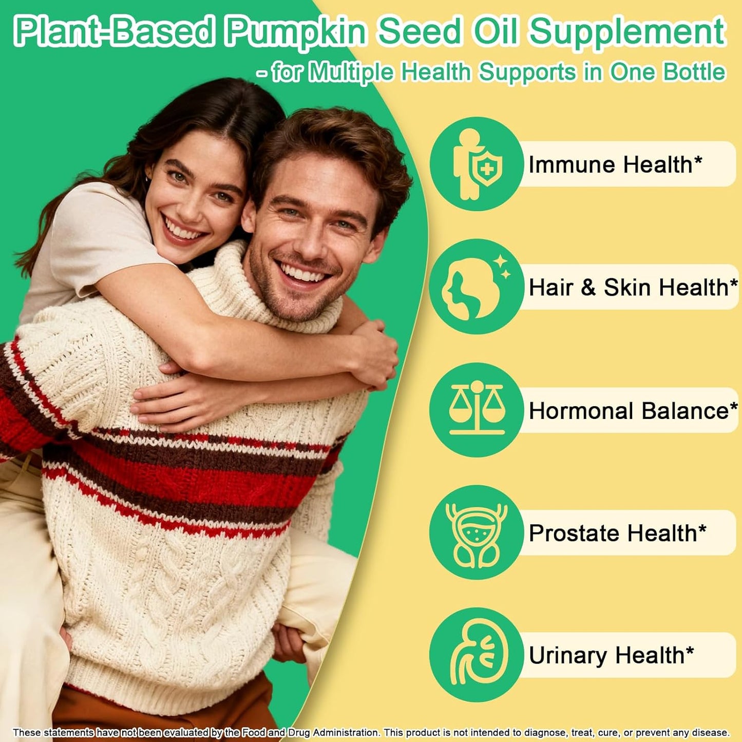 Pumpkin Seed Oil with Saw Palmetto Drops-High Concentrated Pumpkin Seeds Oil Supplement for Hair, Bladder & Prostate Health丨 Cold Pressed, High Absorption Liquid for Women & Men丨NON-GMO, Vegan, 2Fl Oz